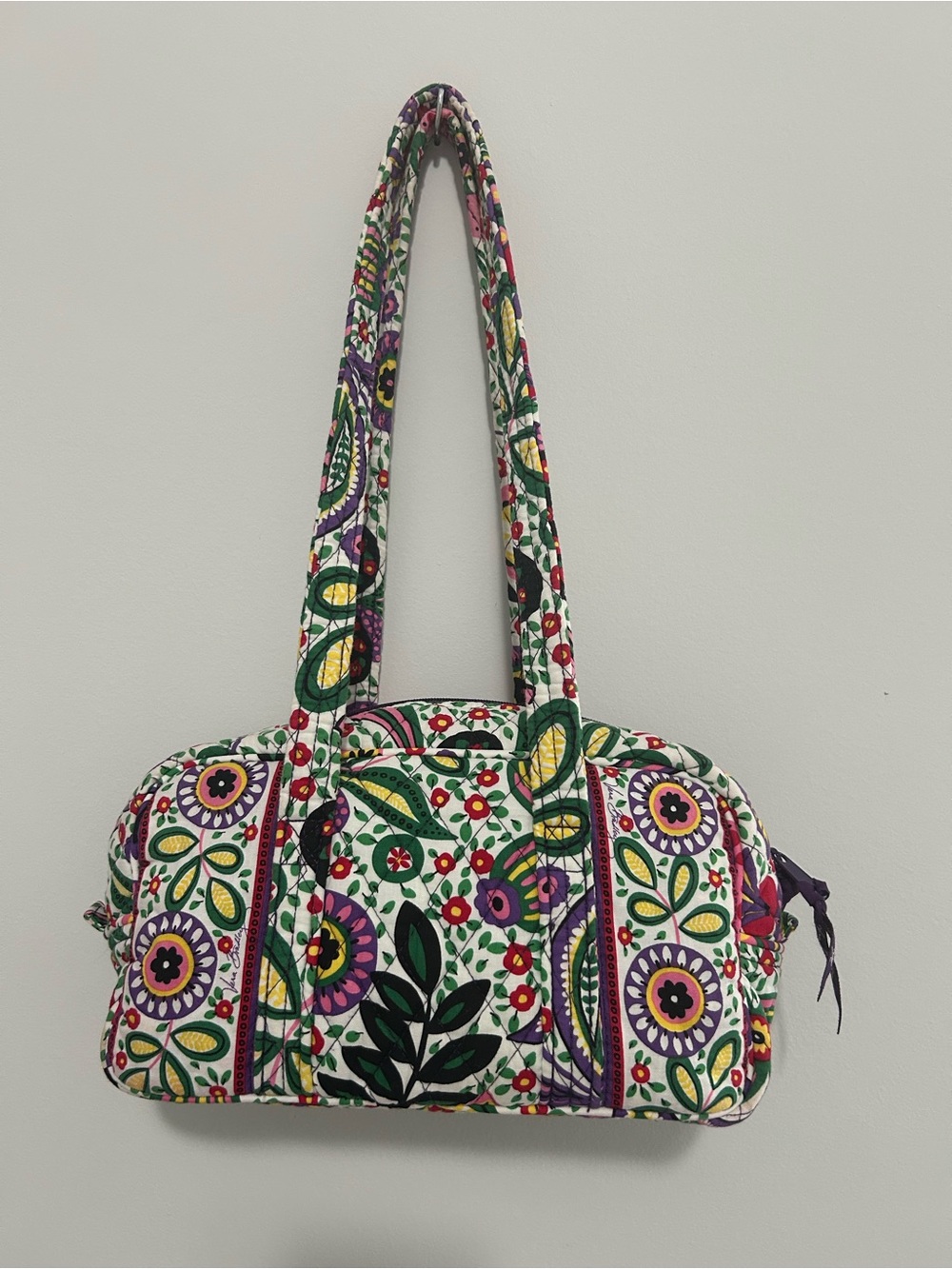 Vera Bradley Viva La Vera Quilted Mini Duffel Shoulder Bag – Like New